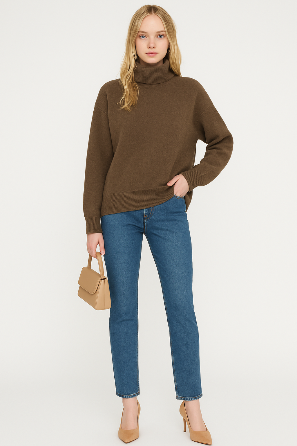 Women’s Loose Fit Turtleneck Sweater - photo 13