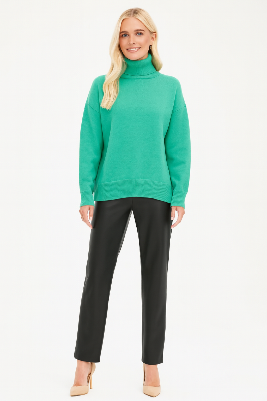 Women’s Loose Fit Turtleneck Sweater - photo 14