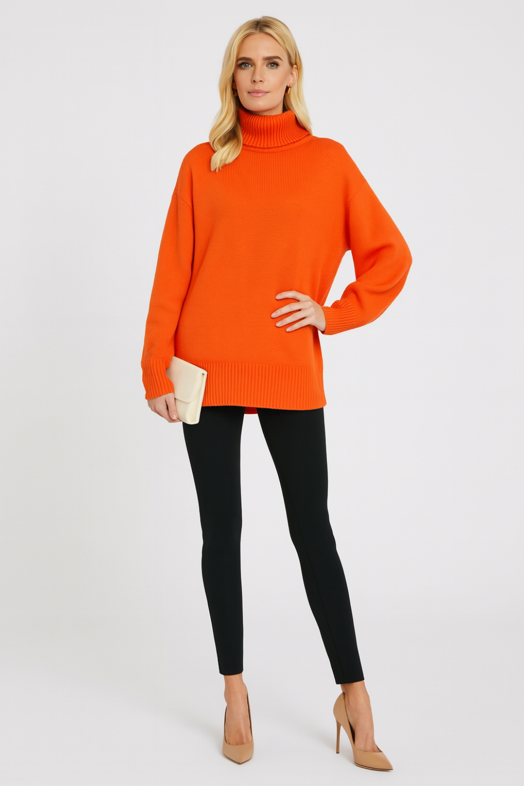 Women’s Loose Fit Turtleneck Sweater - photo 1