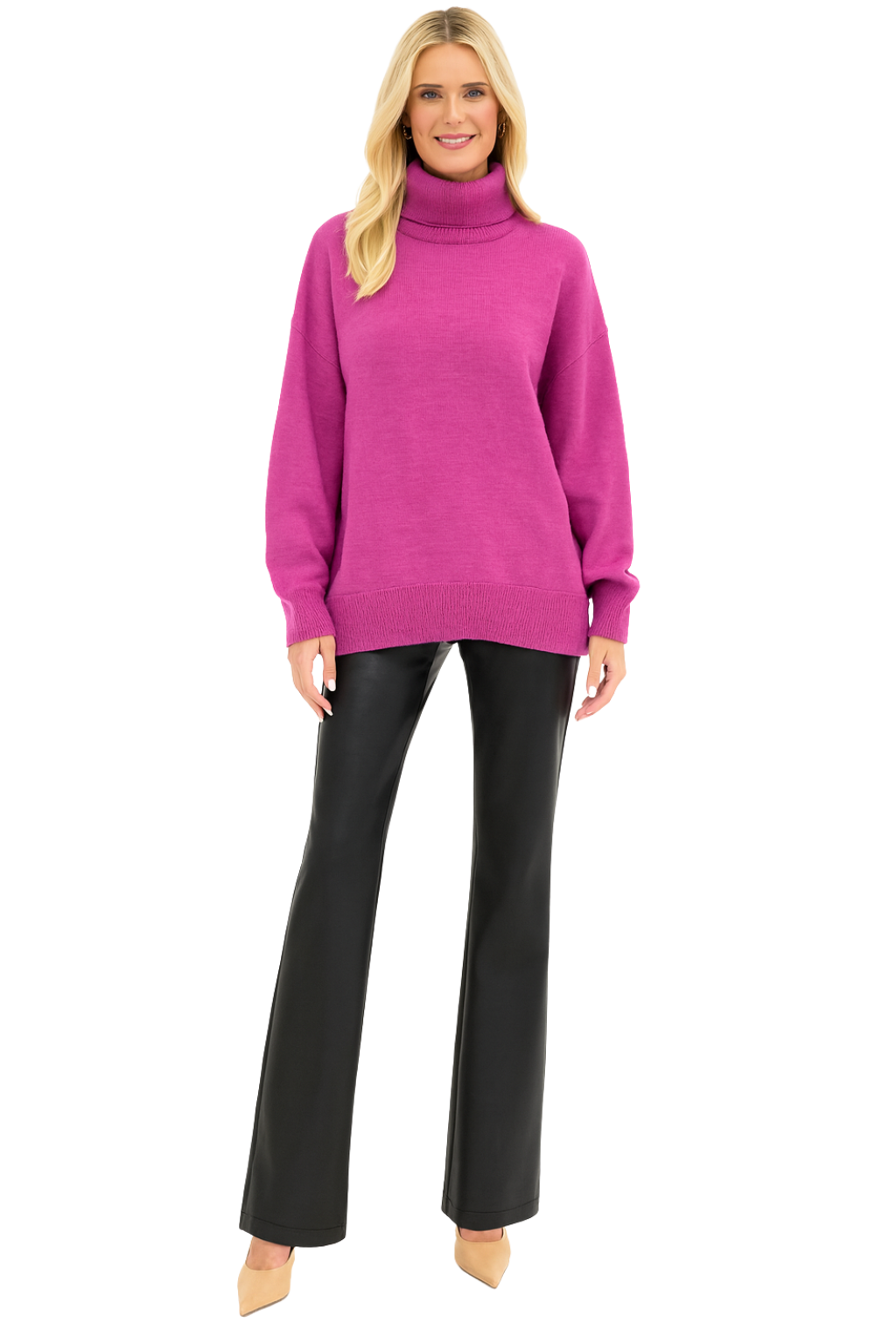 Women’s Loose Fit Turtleneck Sweater - photo 3