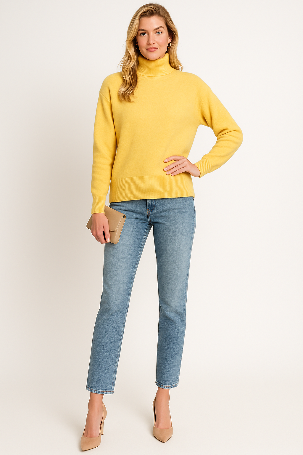 Women’s Loose Fit Turtleneck Sweater - photo 5