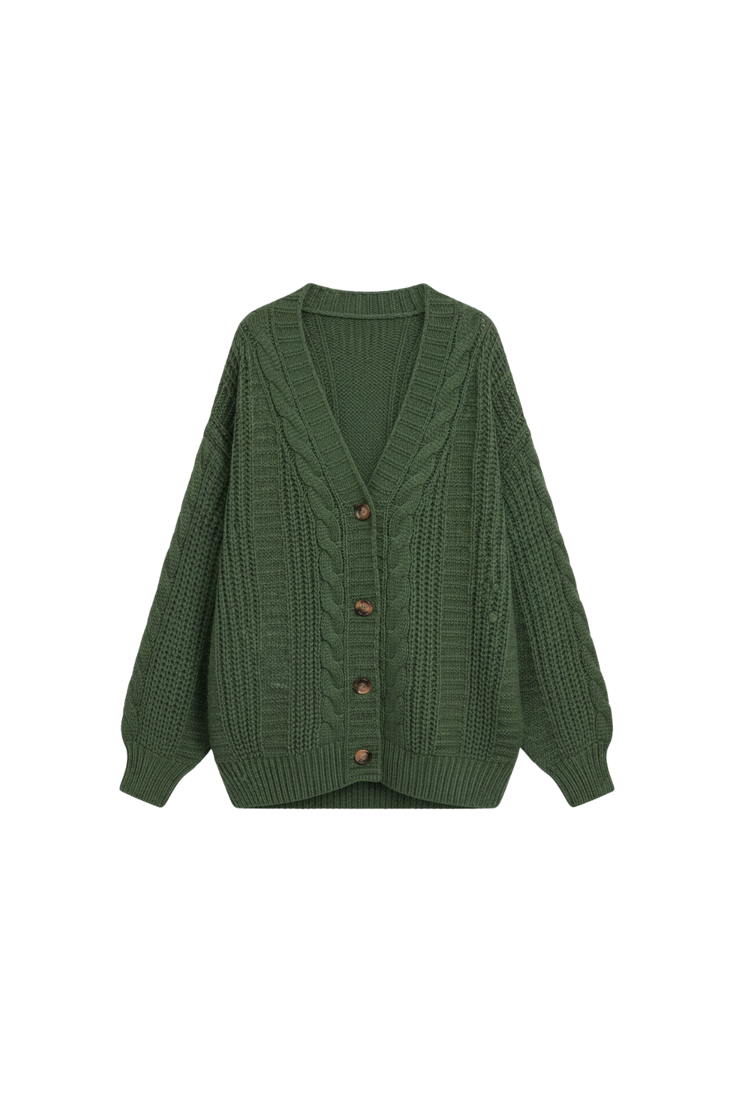 Women’s Oversized Cable Knit Cardigan - photo 2