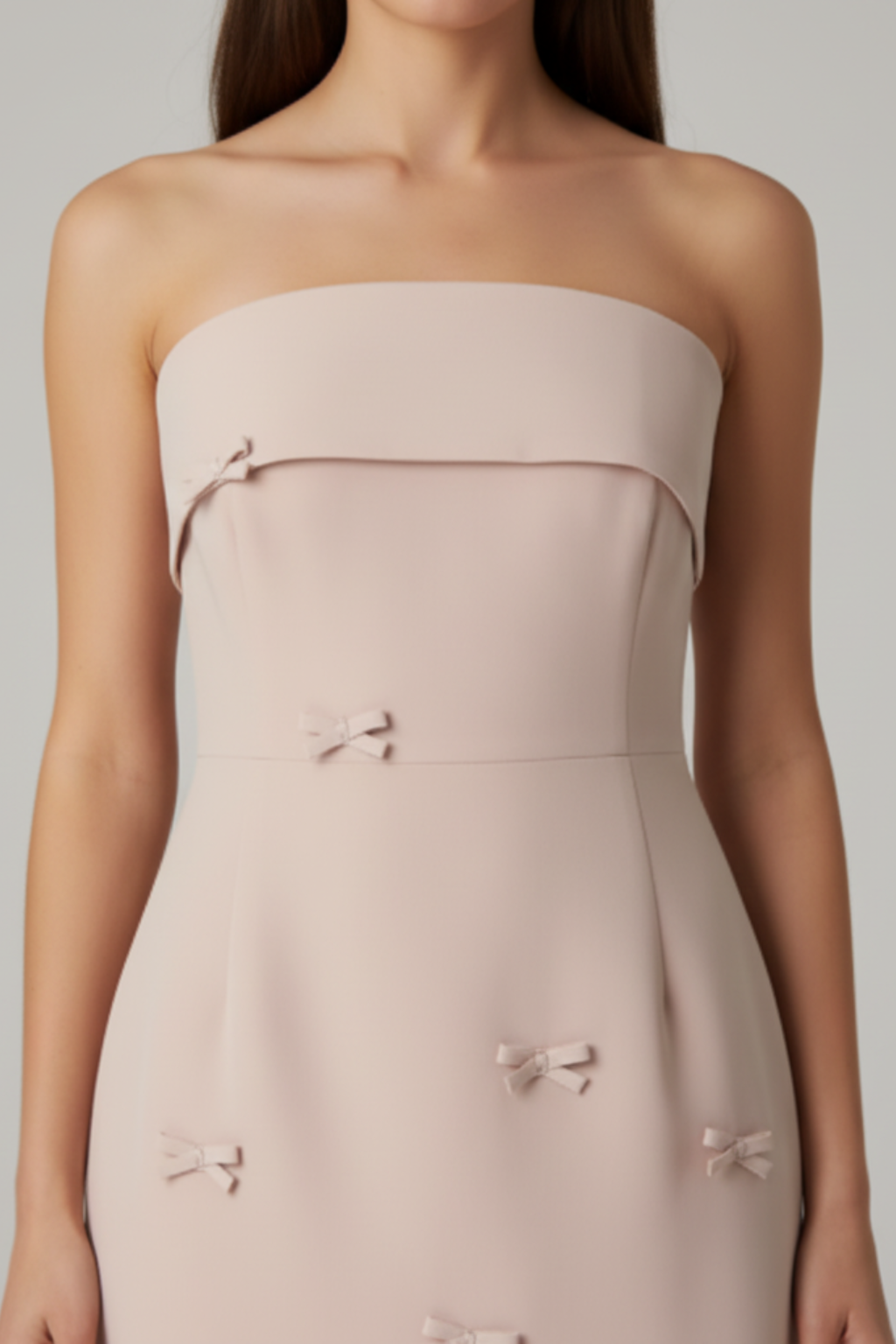 Women’s Flattering Mini Dress with Bow Design - photo 4