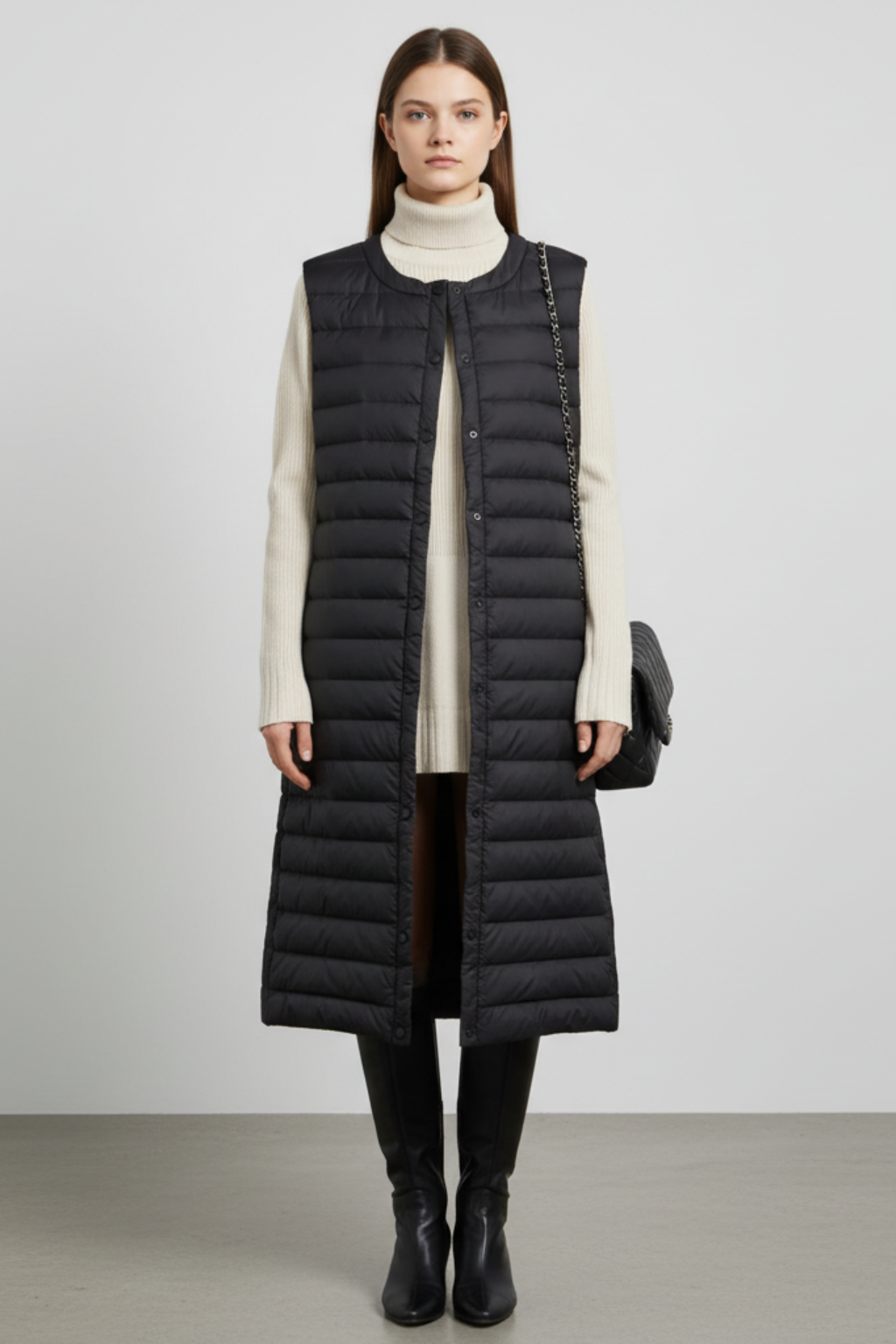 Women’s Ultra Light Long Down Vest - photo 1