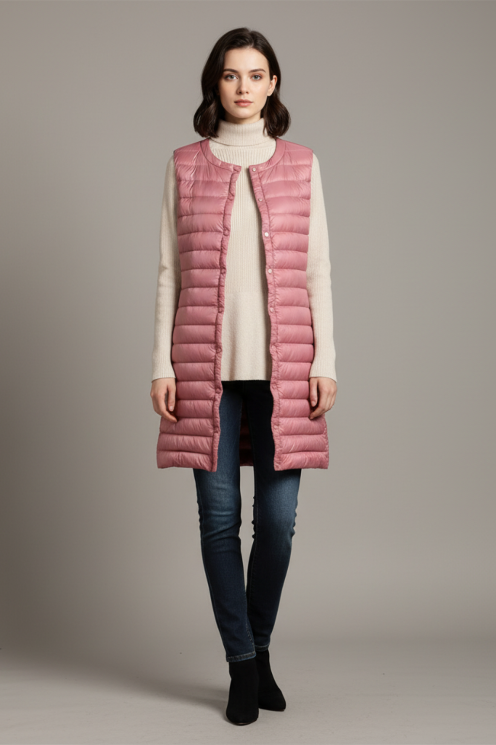 Women’s Ultra Light Long Down Vest - photo 2
