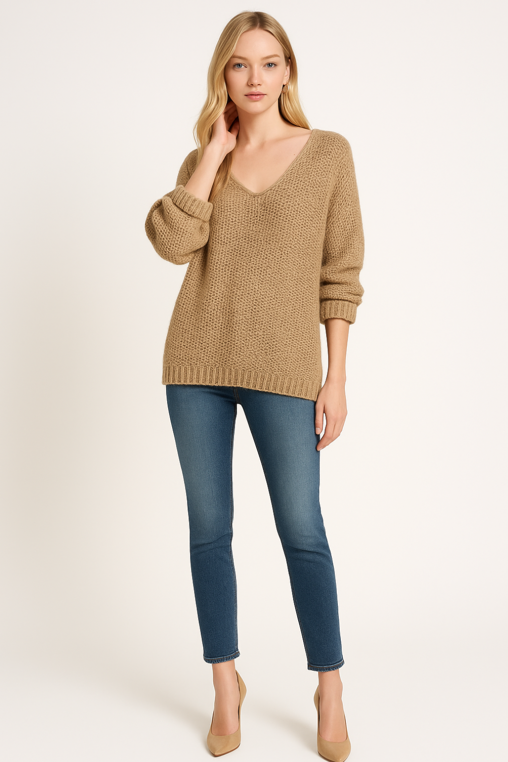 Women’s Oversized Knit Sweater - photo 2