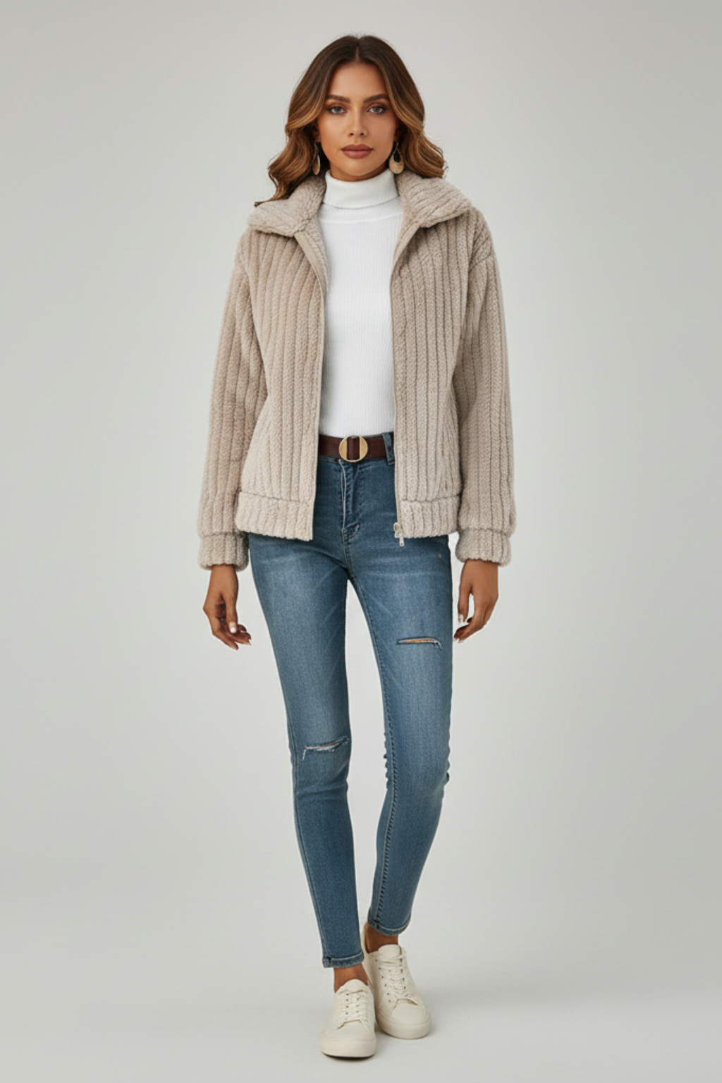 Women’s Plush Fleece Jacket for Everyday Comfort - photo 6