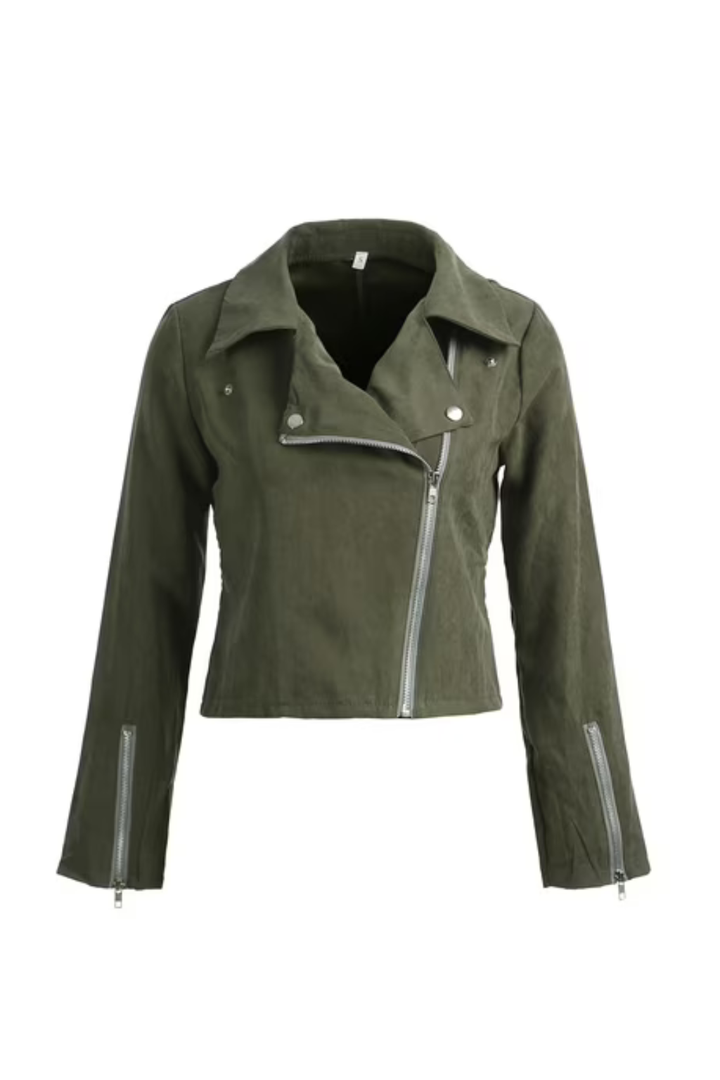 Women’s Stylish Soft Suede Biker Jacket - photo 3