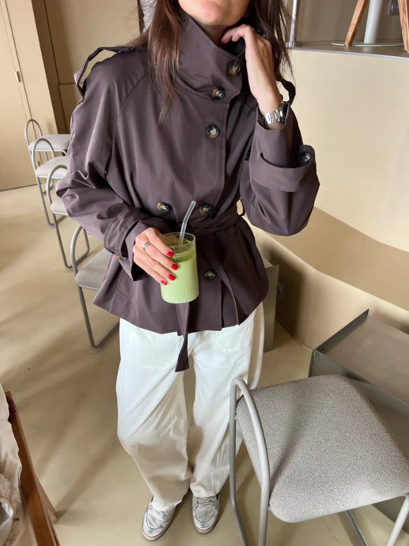 Women's Tailored Water Repellent Trench Coat - photo 7