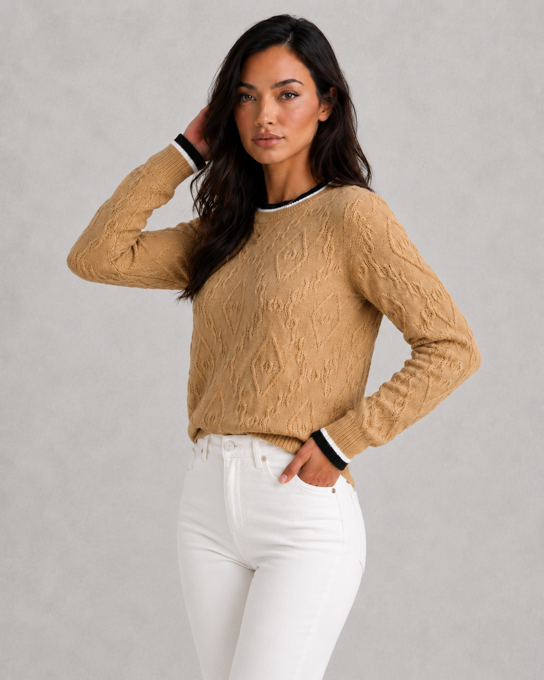 Ada - Women's Striped Knit Jumper for Casual & Everyday Wear - photo 3