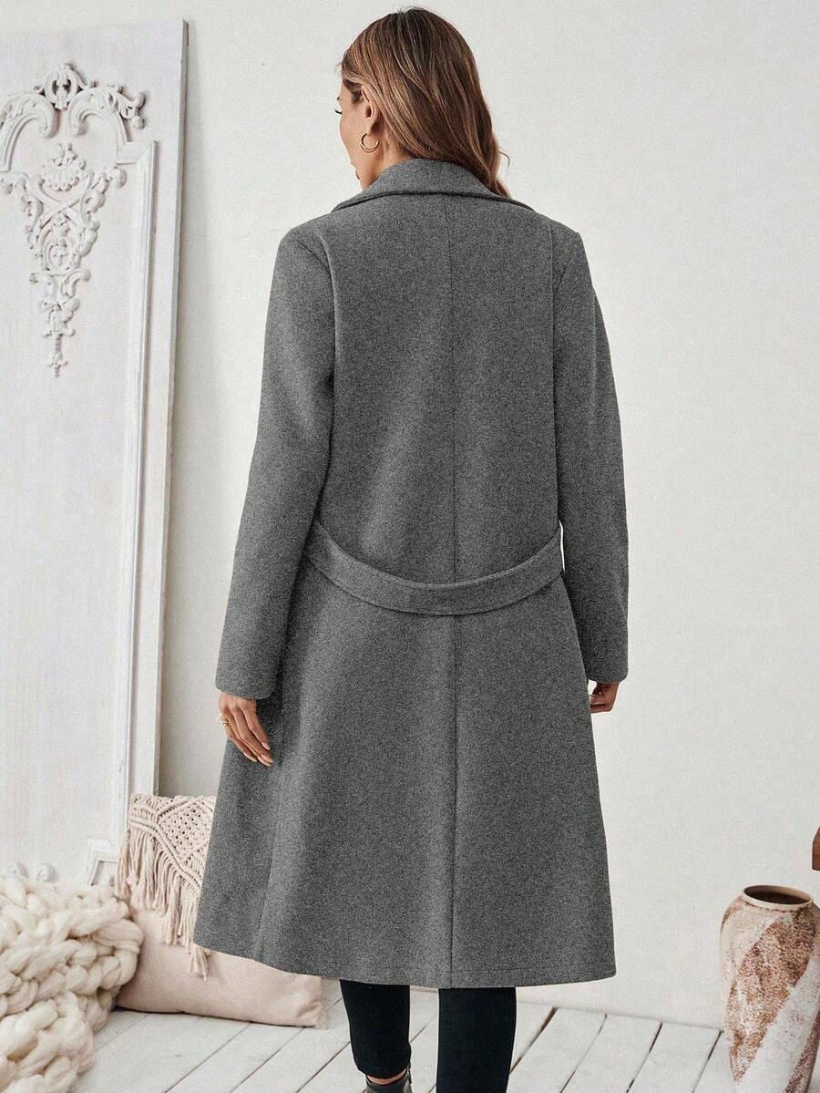 Adelheid - Women's Coat with Lapel Collar
