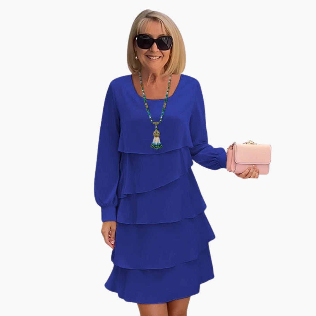 Alberta - Women's Layered Long Sleeve Dress - photo 1