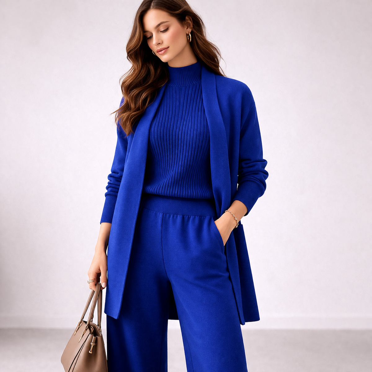 Alessia - Women's Ribbed Two-Piece Set - photo 3