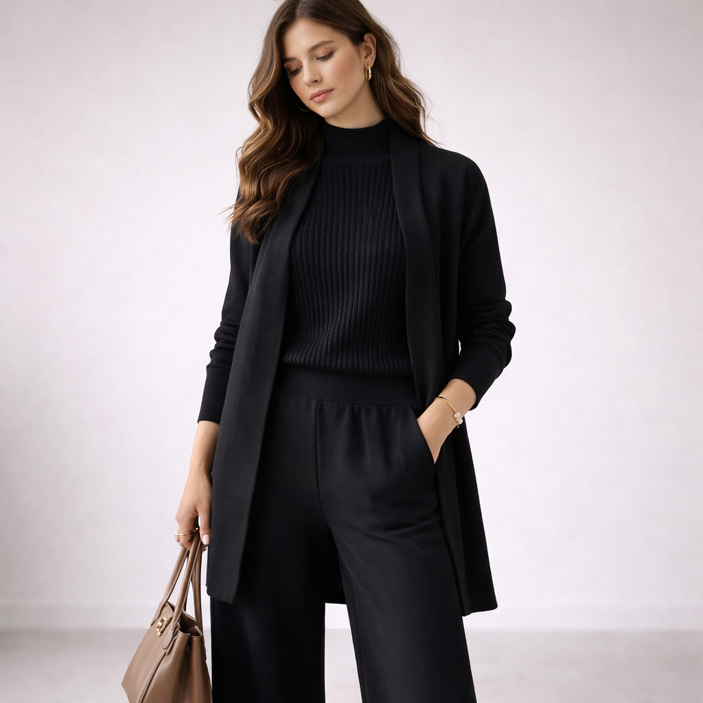 Alessia - Women's Ribbed Two-Piece Set - photo 5