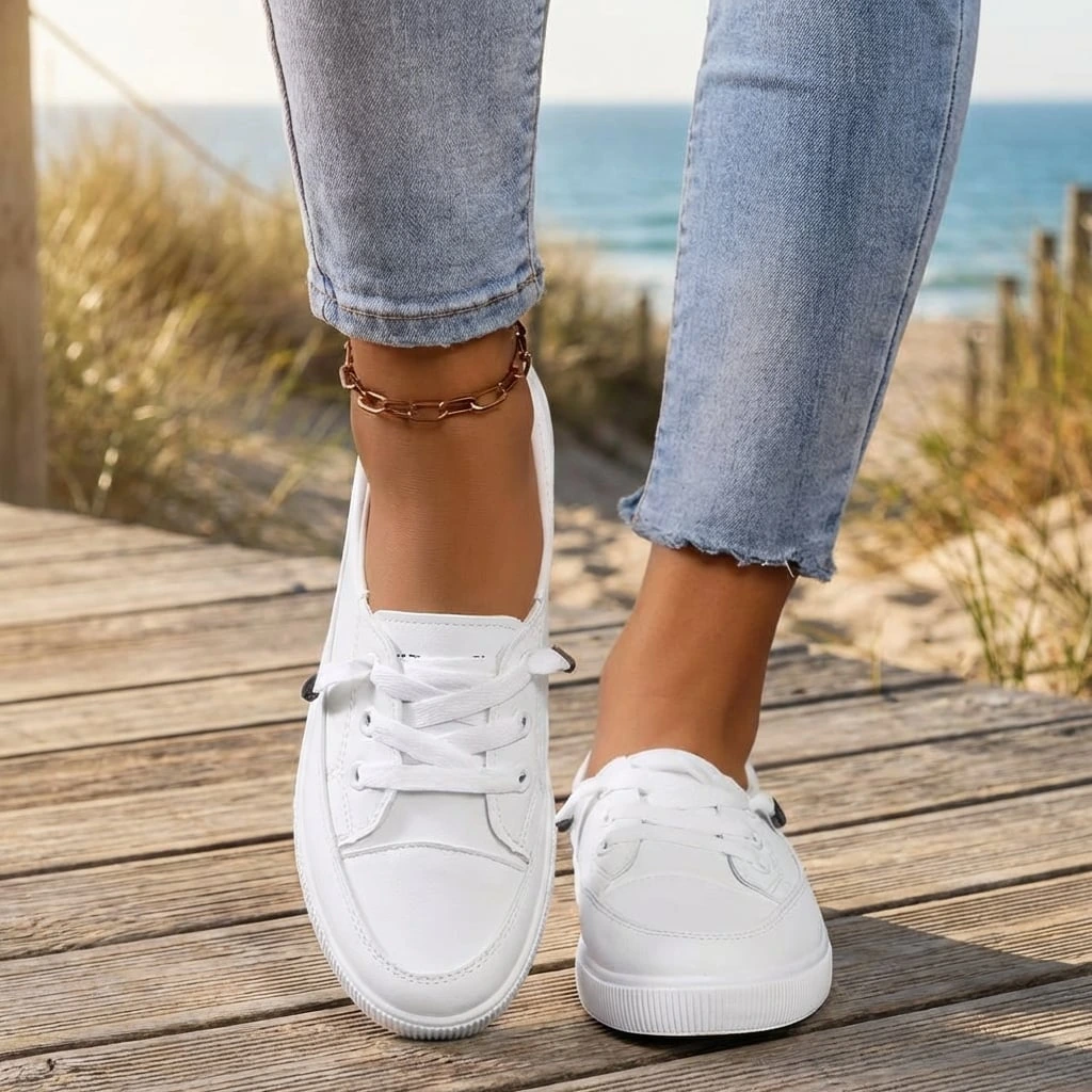 Women's Low Top Orthopedic Sneakers with Lace Up Fit - photo 2