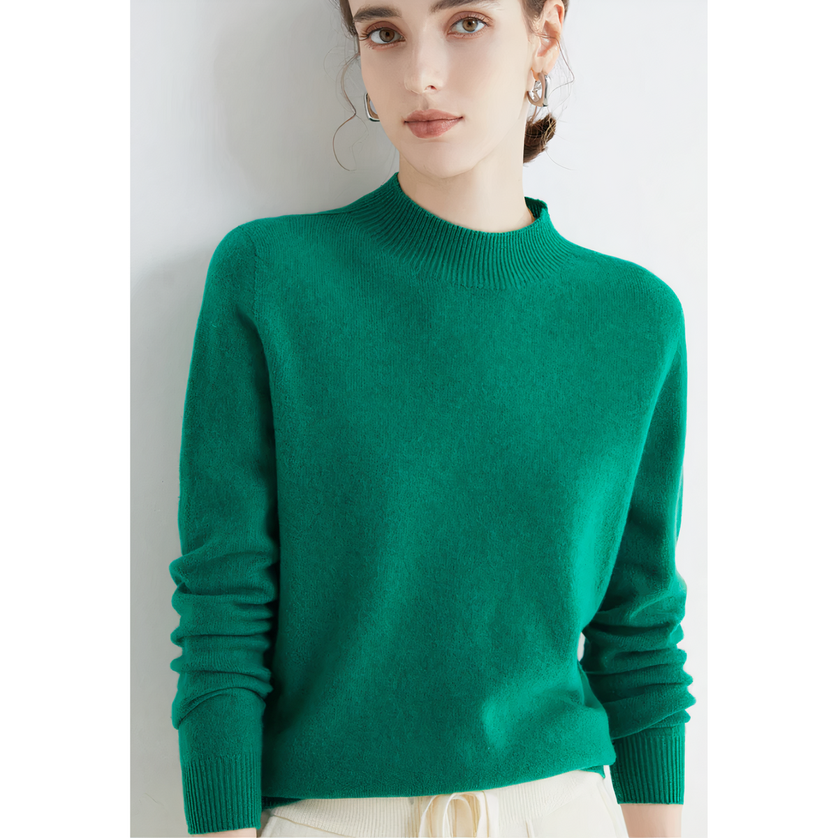 Armande - Women's Jumper with Roll Neck and Long Sleeves - photo 3