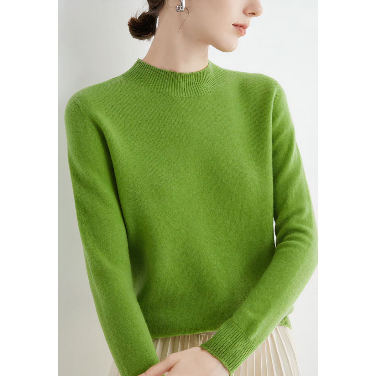 Armande - Women's Jumper with Roll Neck and Long Sleeves - photo 7