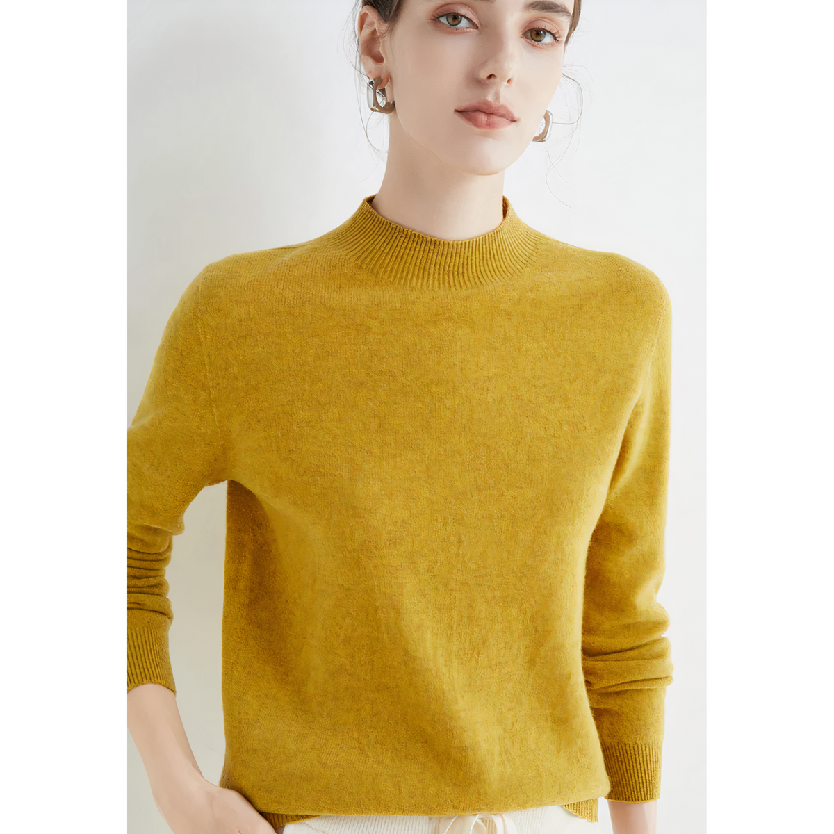 Armande - Women's Jumper with Roll Neck and Long Sleeves - photo 9