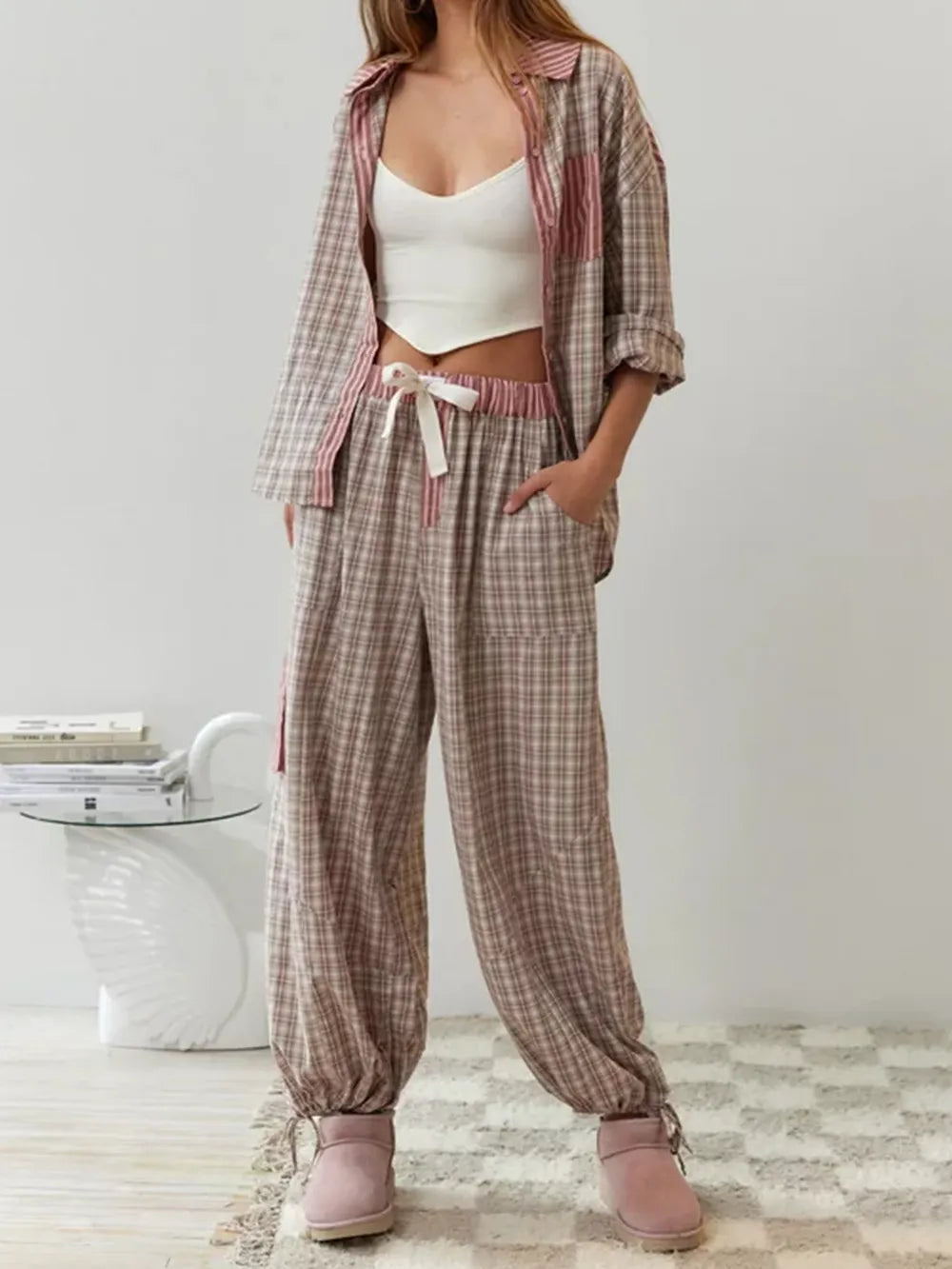 Allison - Women's Stretch Cotton Pyjama Set for Summer