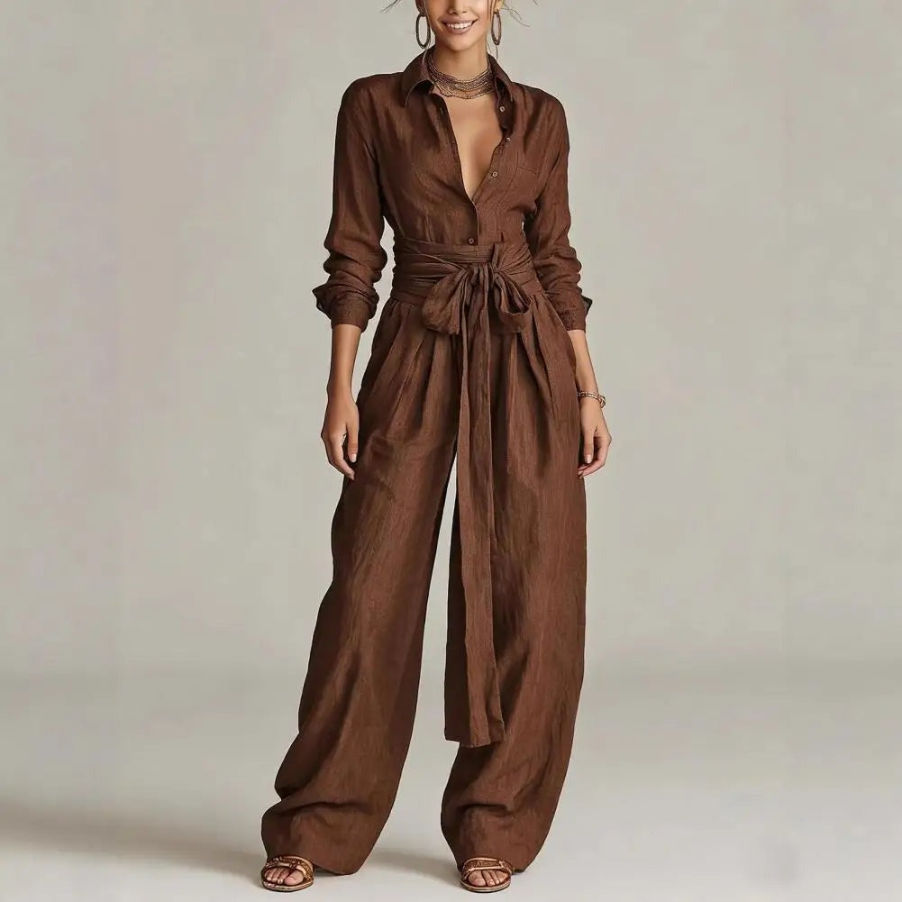 Averil - Women's Two-Piece Set with Flowing and Button Front - photo 3