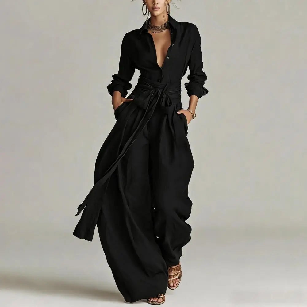 Averil - Women's Two-Piece Set with Flowing and Button Front - photo 4