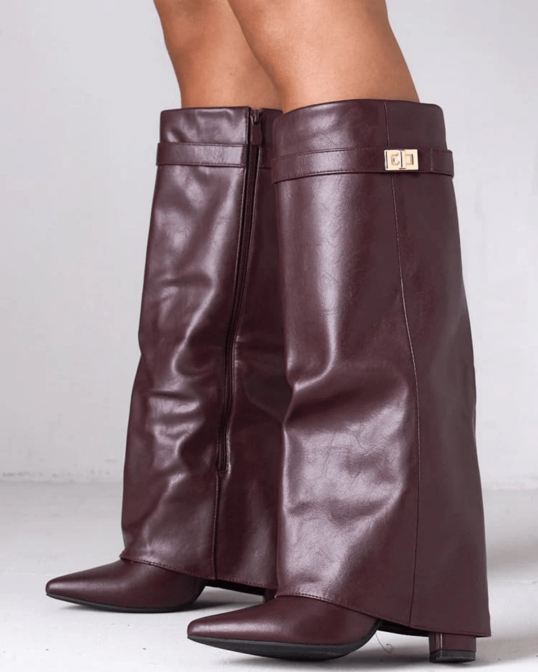 Avis - Women's Knee-High Boots with Fold-Over Cuff - photo 10