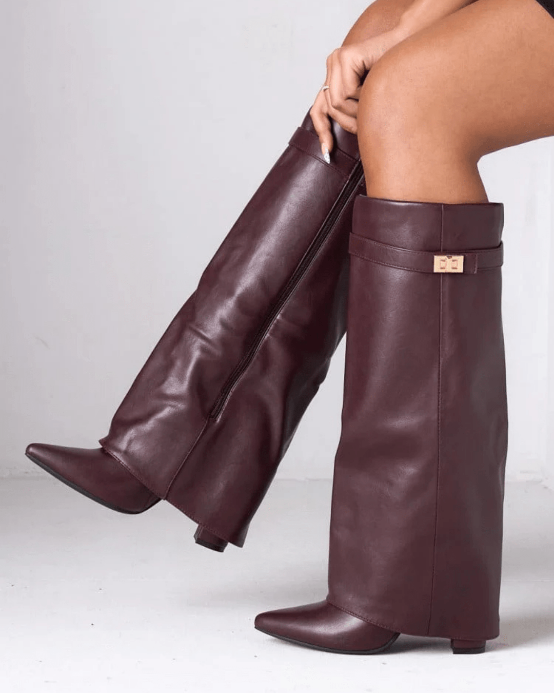 Avis - Women's Knee-High Boots with Fold-Over Cuff - photo 11