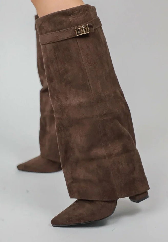 Avis - Women's Knee-High Boots with Fold-Over Cuff - photo 2