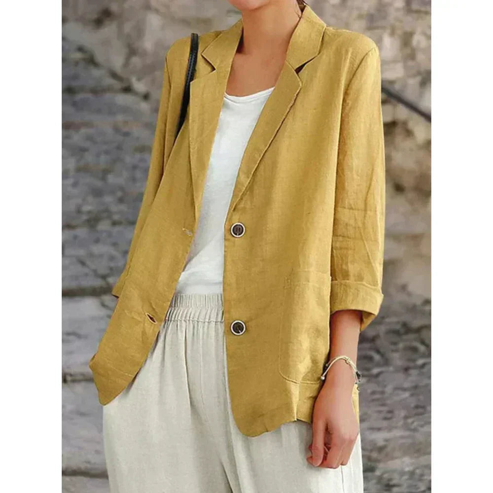 Bettina - Women's Lightweight Blazer with Button Front - photo 1