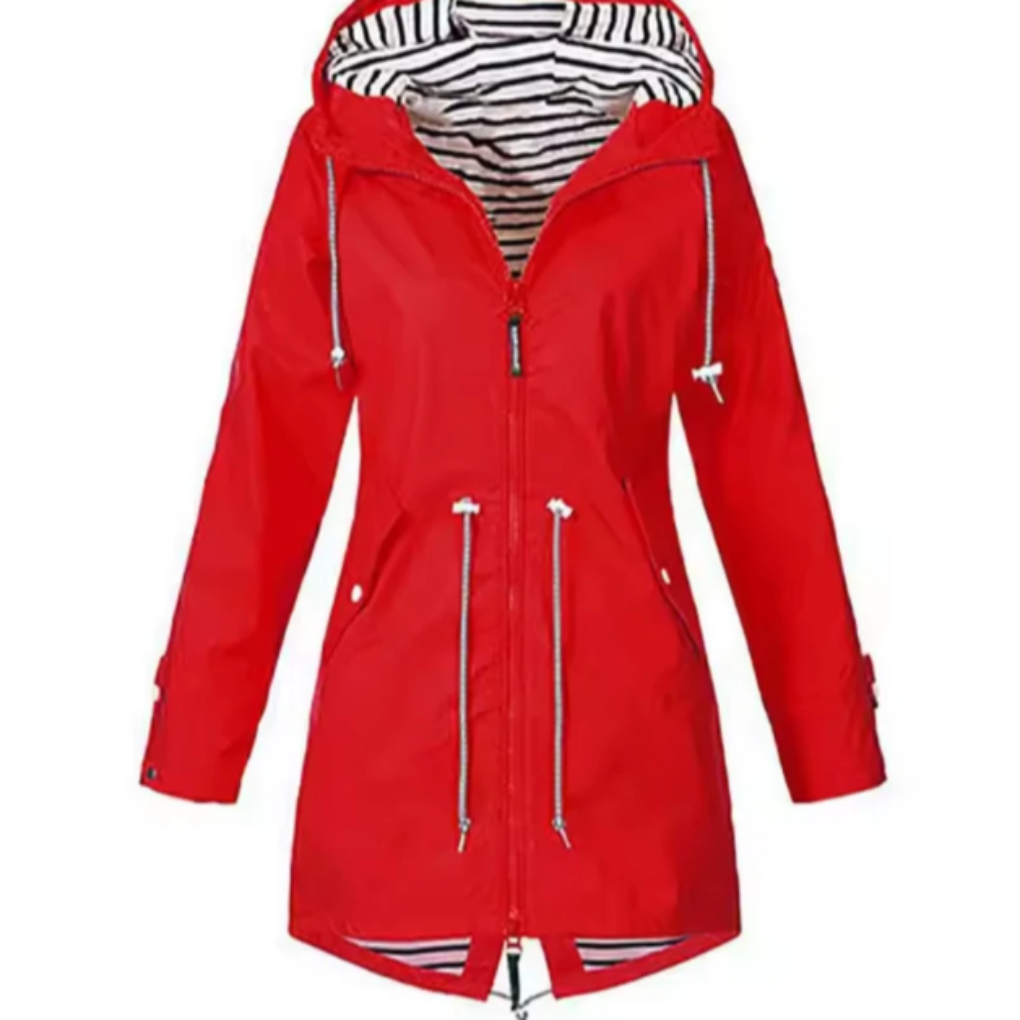 Beverley - Women's Hooded Rain Jacket with Zip Front - photo 4