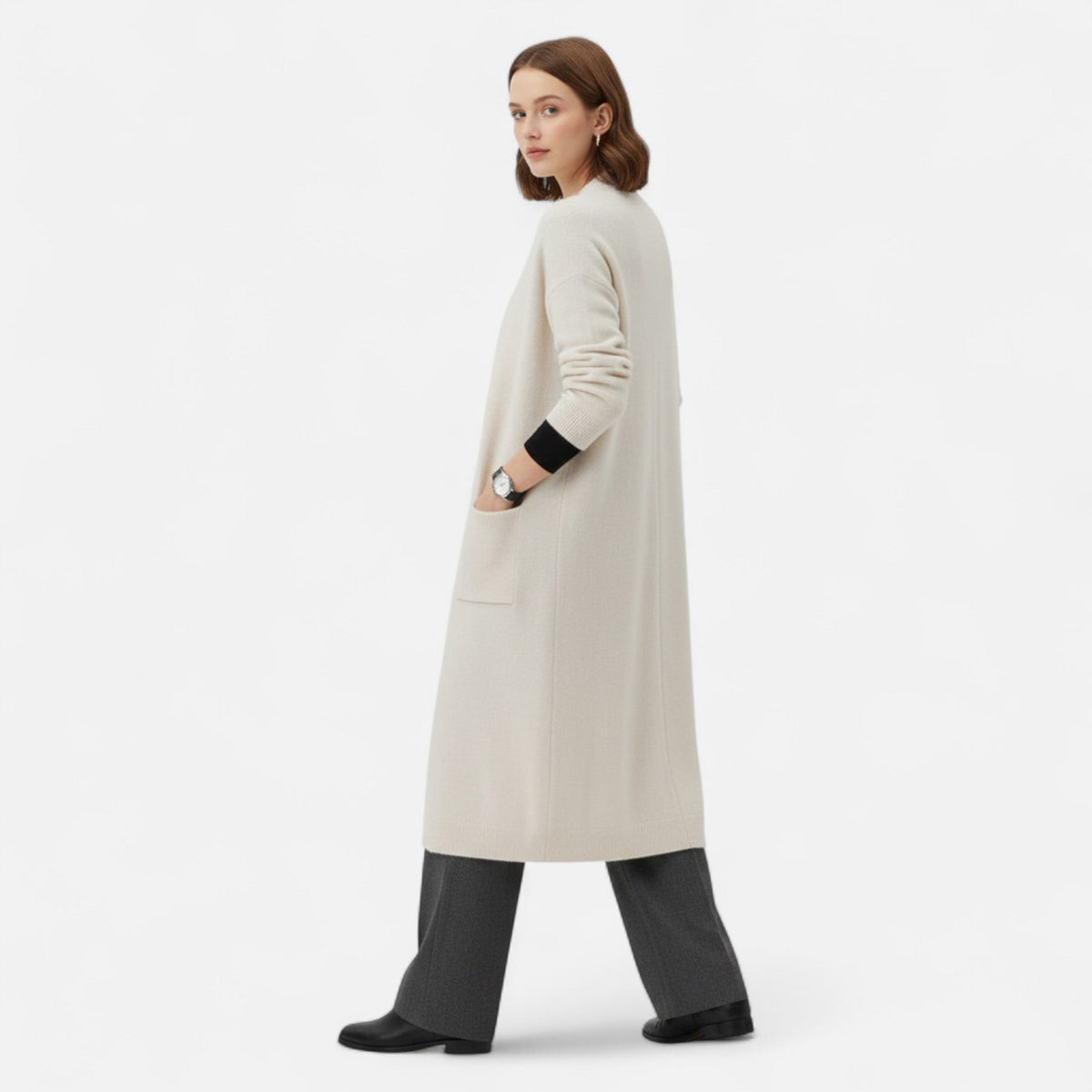 Briony - Women's Relaxed Cardigan with Side Pockets - photo 6
