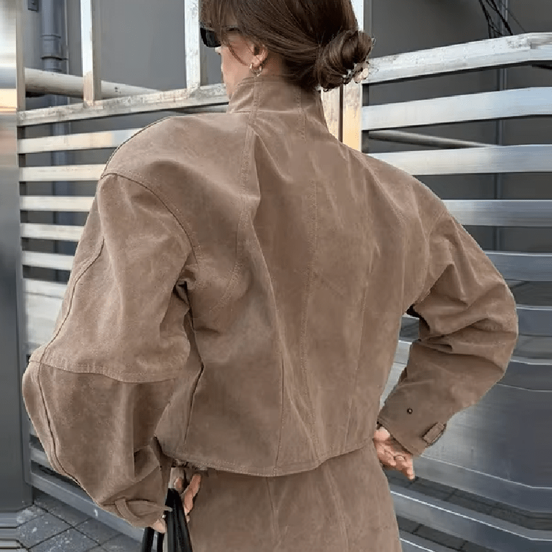Caitlin - Women's Jacket with Zip Front and Collar - photo 5