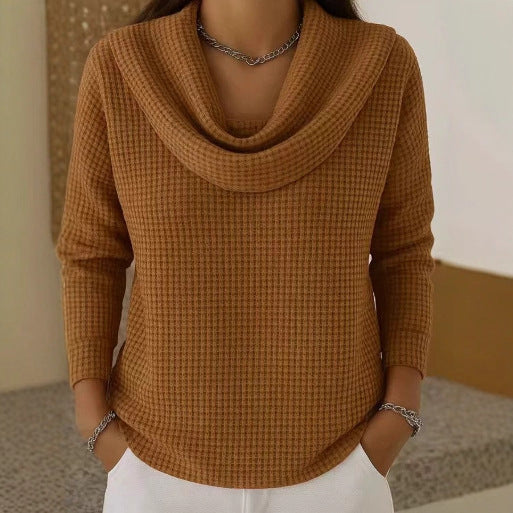 Candice - Women's Knitted Jumper with Collar - photo 2