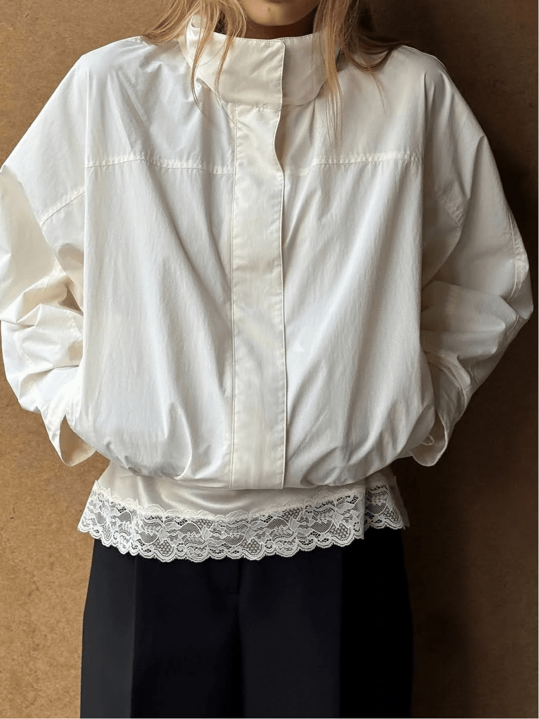 Christabel - Women's Bomber Jacket with Zip Front and Collar - photo 1