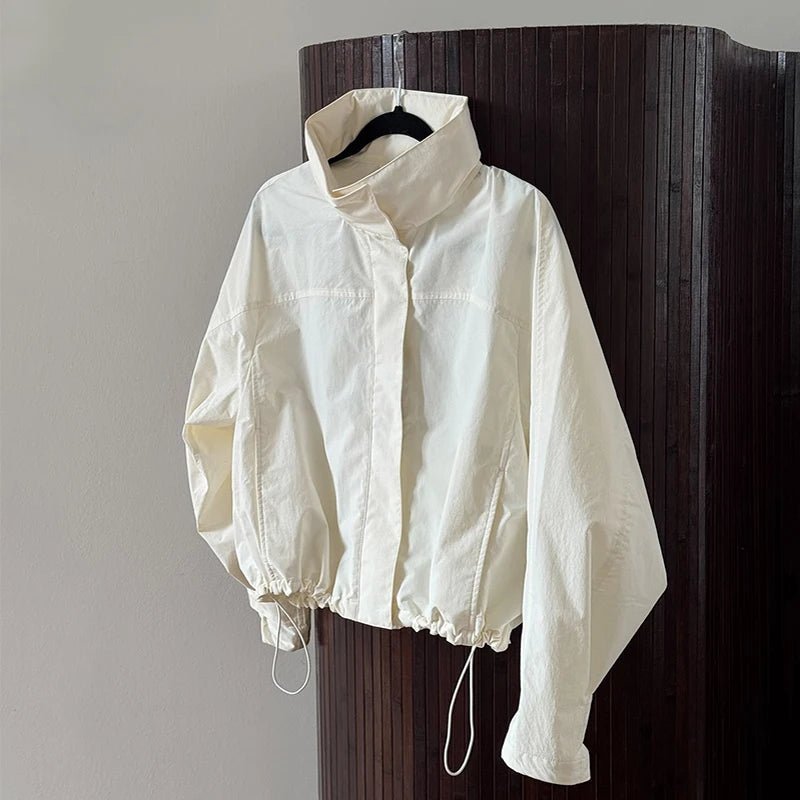 Christabel - Women's Bomber Jacket with Zip Front and Collar - photo 6
