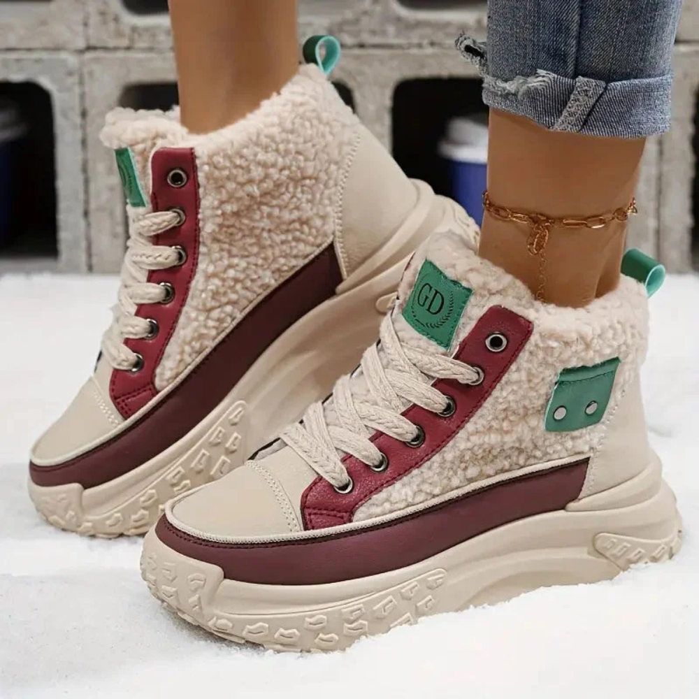 Cleo - Women's Cozy Lined Boots with Chunky Platform Sole - photo 3