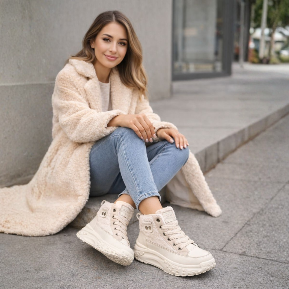 Cleo - Women's Cozy Lined Boots with Chunky Platform Sole - photo 6