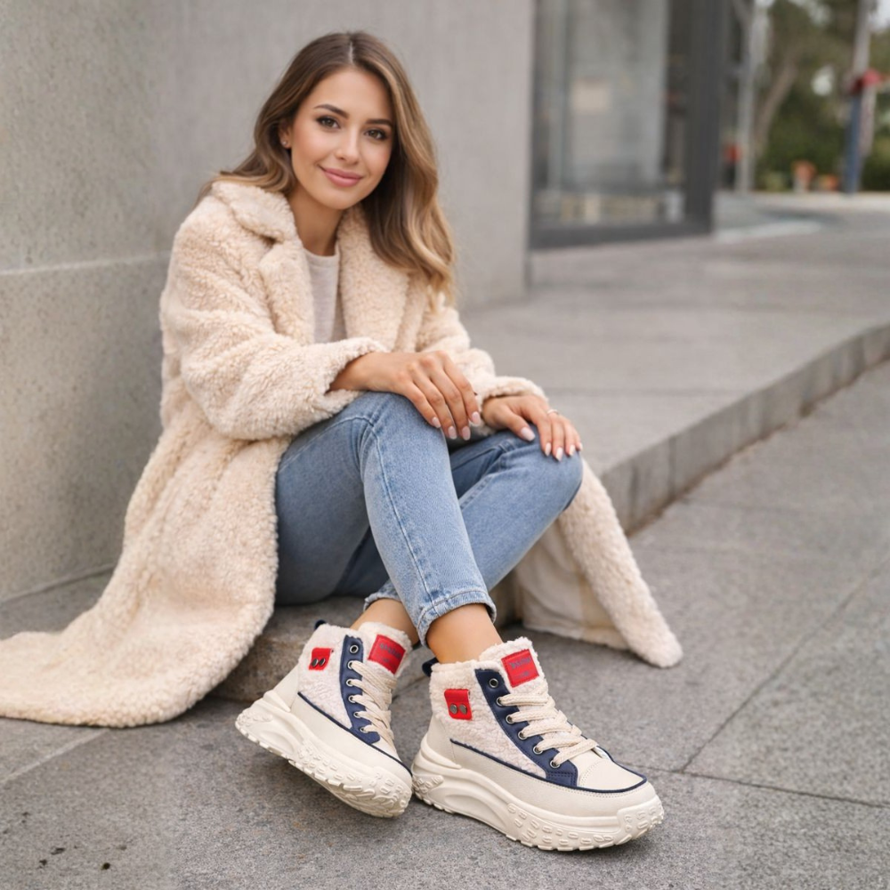 Cleo - Women's Cozy Lined Boots with Chunky Platform Sole - photo 7