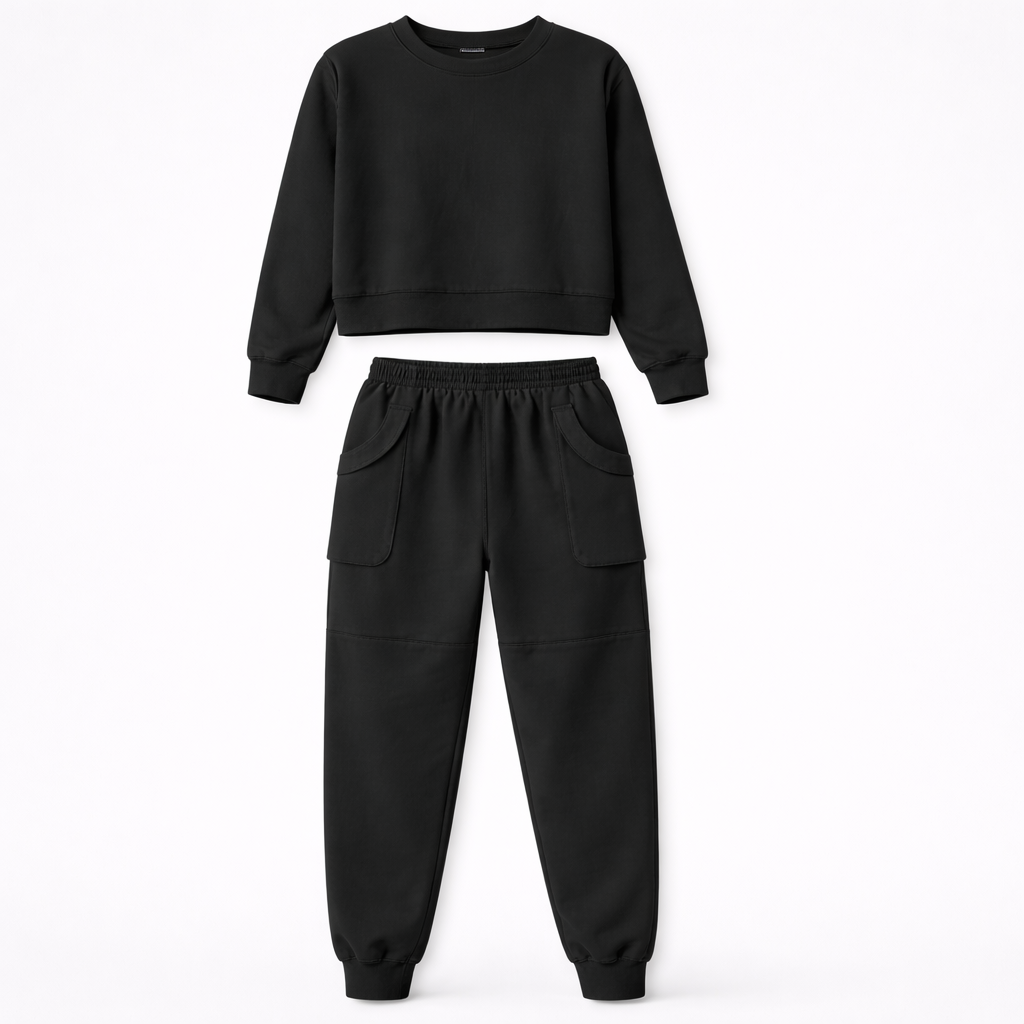Coco - Women's Relaxed Two-Piece Set with Zip Front and Wide Leg - photo 2