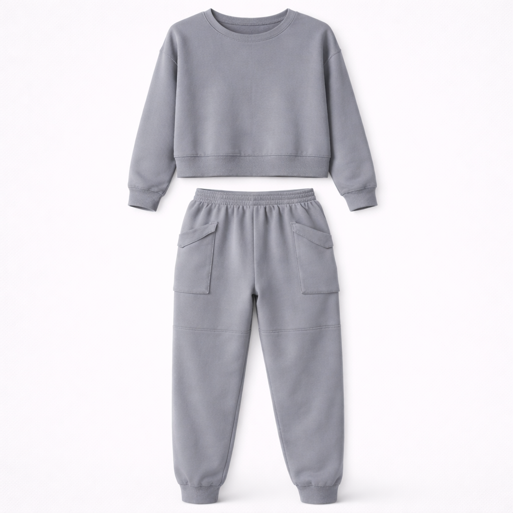 Coco - Women's Relaxed Two-Piece Set with Zip Front and Wide Leg - photo 3