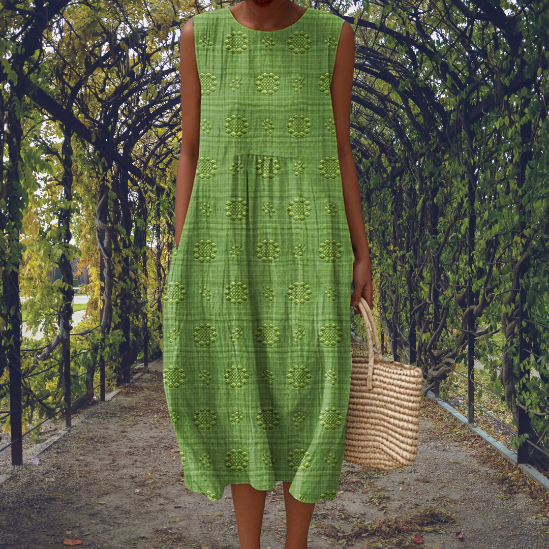 Colette - Women's Sleeveless Midi Dress in a Relaxed Fit - photo 1