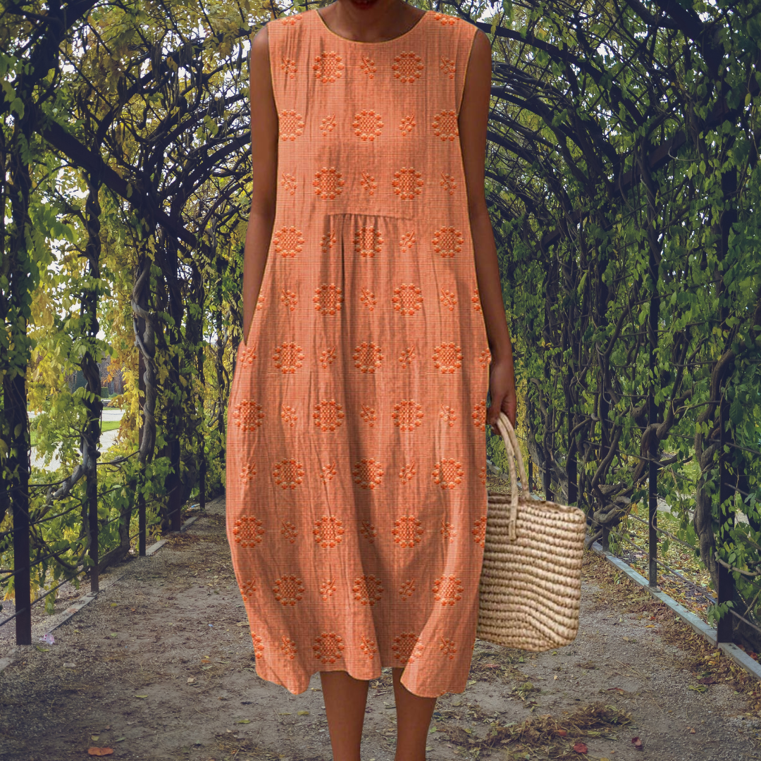 Colette - Women's Sleeveless Midi Dress in a Relaxed Fit - photo 6