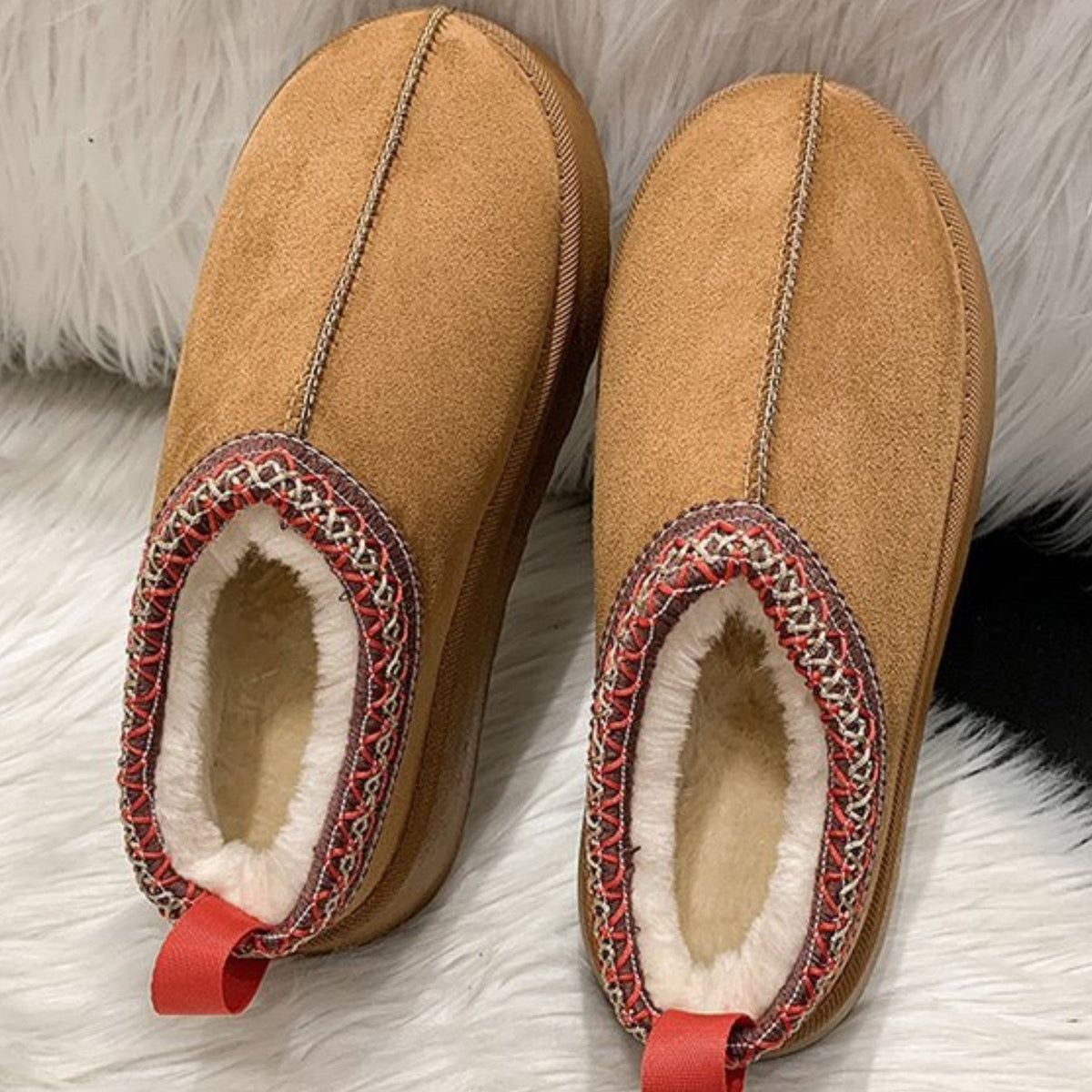 Cornelia - Women's Platform Slippers with Embroidered Trim - photo 4