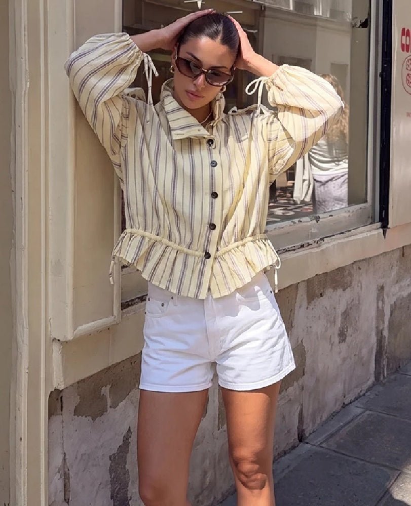 Courtney - Women's Jacket with Stripe and Collar - photo 3