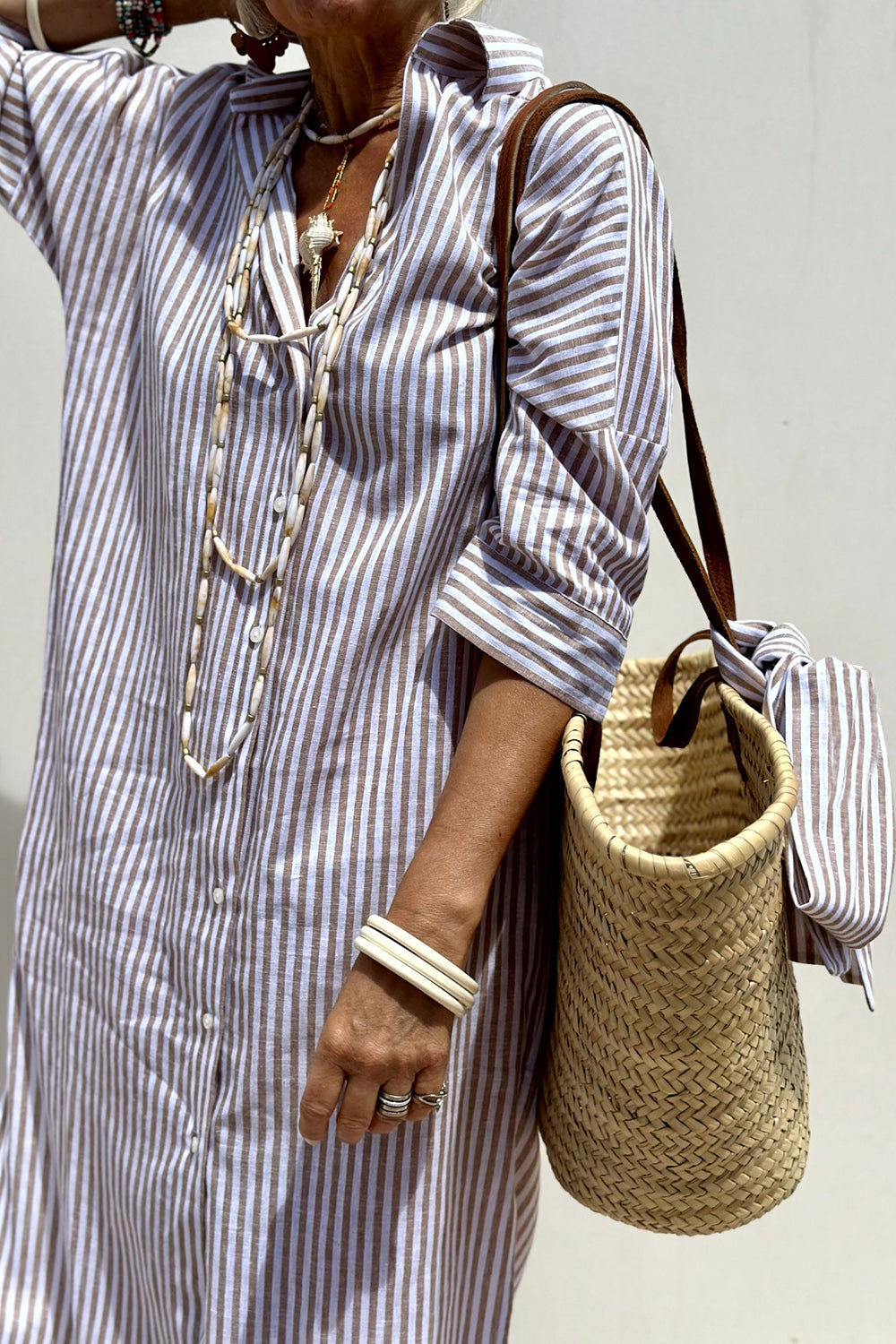 Stylish Striped Shirt Dress - Comfortable and Versatile - photo 8