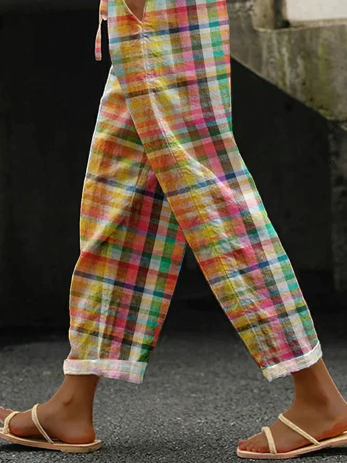 Women's Pants | Check Pattern Pocket - photo 2