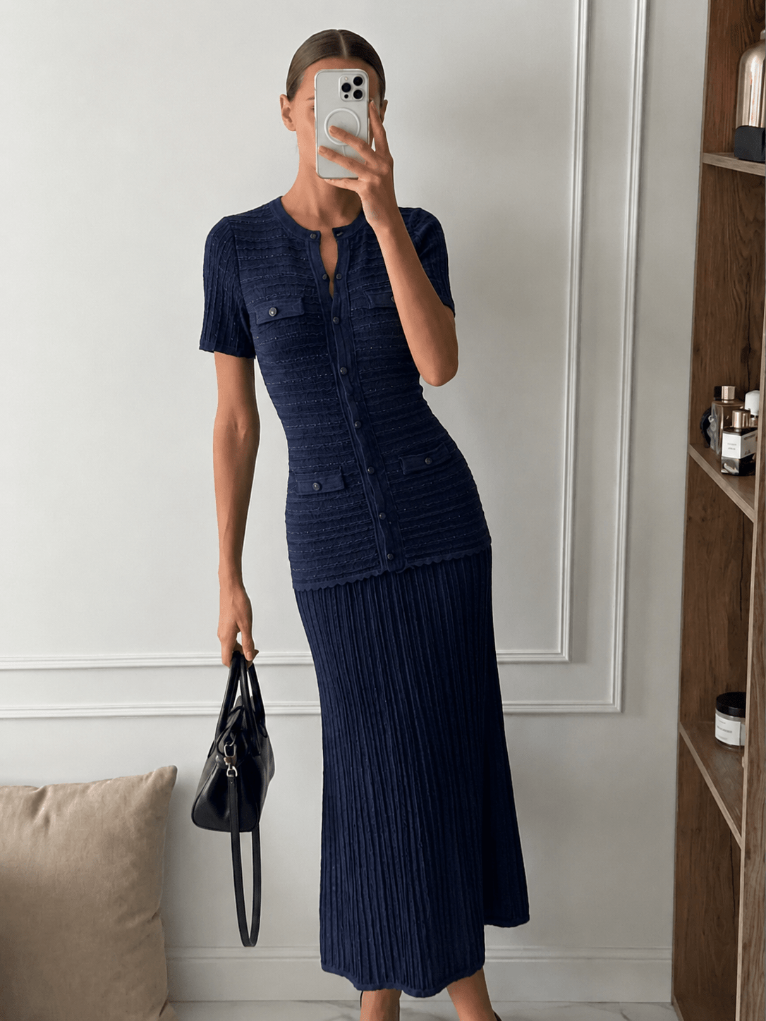 Damaris - Women's Ribbed Maxi Dress - photo 3