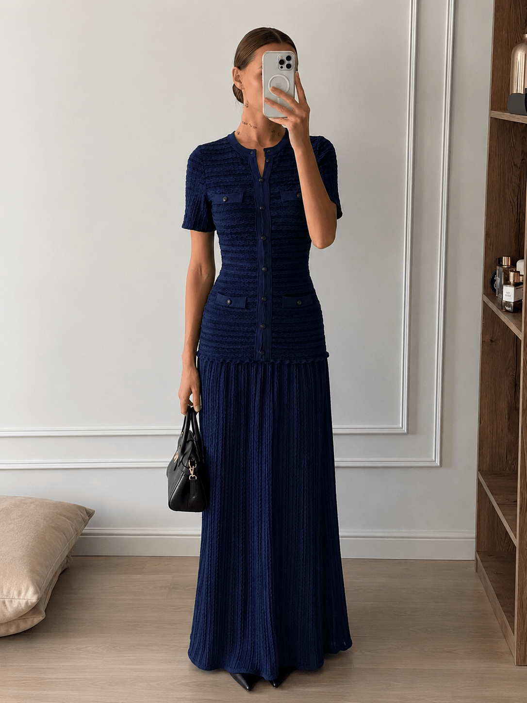 Damaris - Women's Ribbed Maxi Dress - photo 4