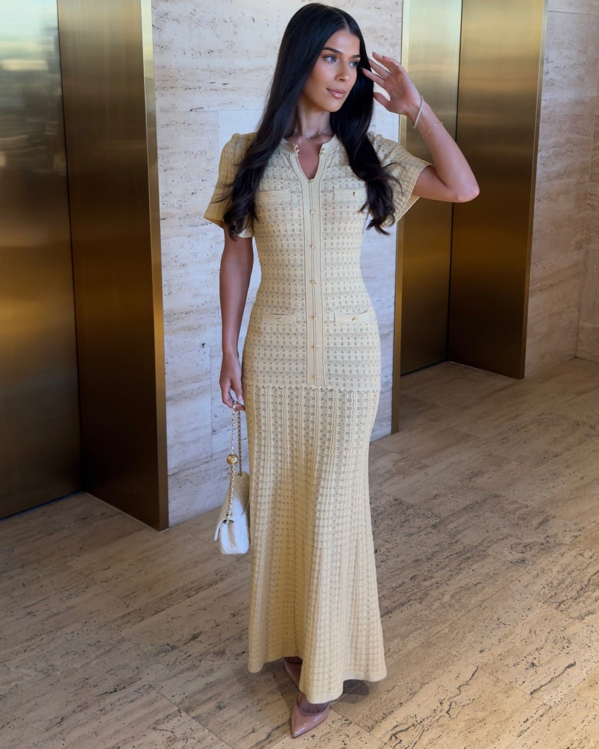 Damaris - Women's Ribbed Maxi Dress - photo 5