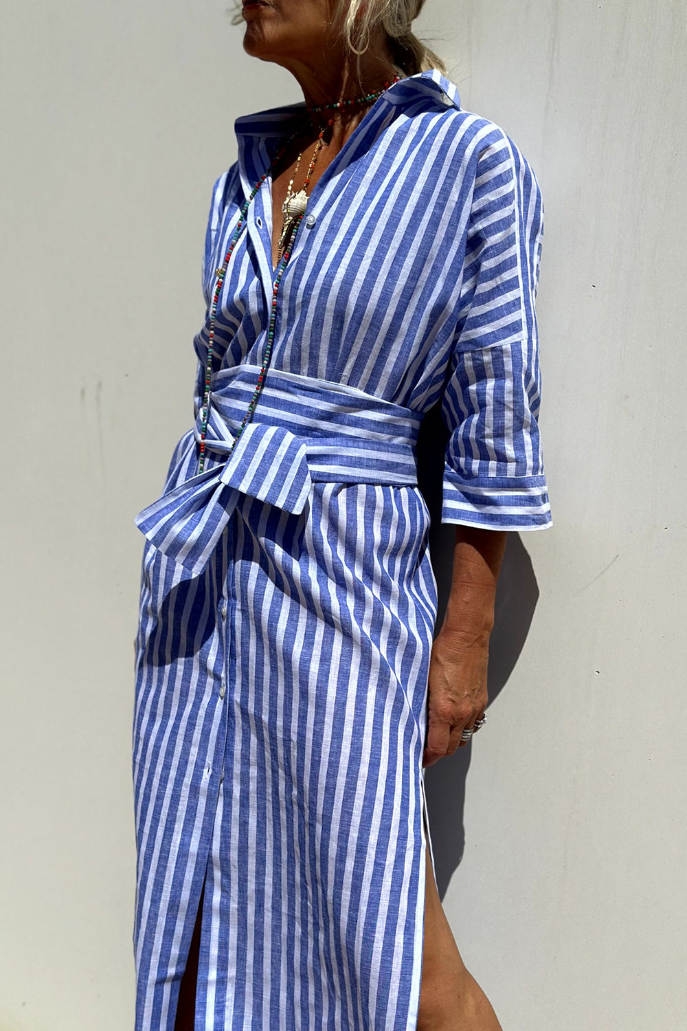 Stylish Striped Shirt Dress - Comfortable and Versatile - photo 6